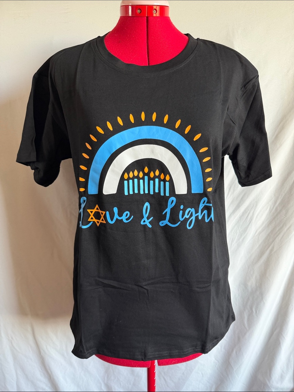 Love & Light Short-Sleeve Graphic Tee - Black